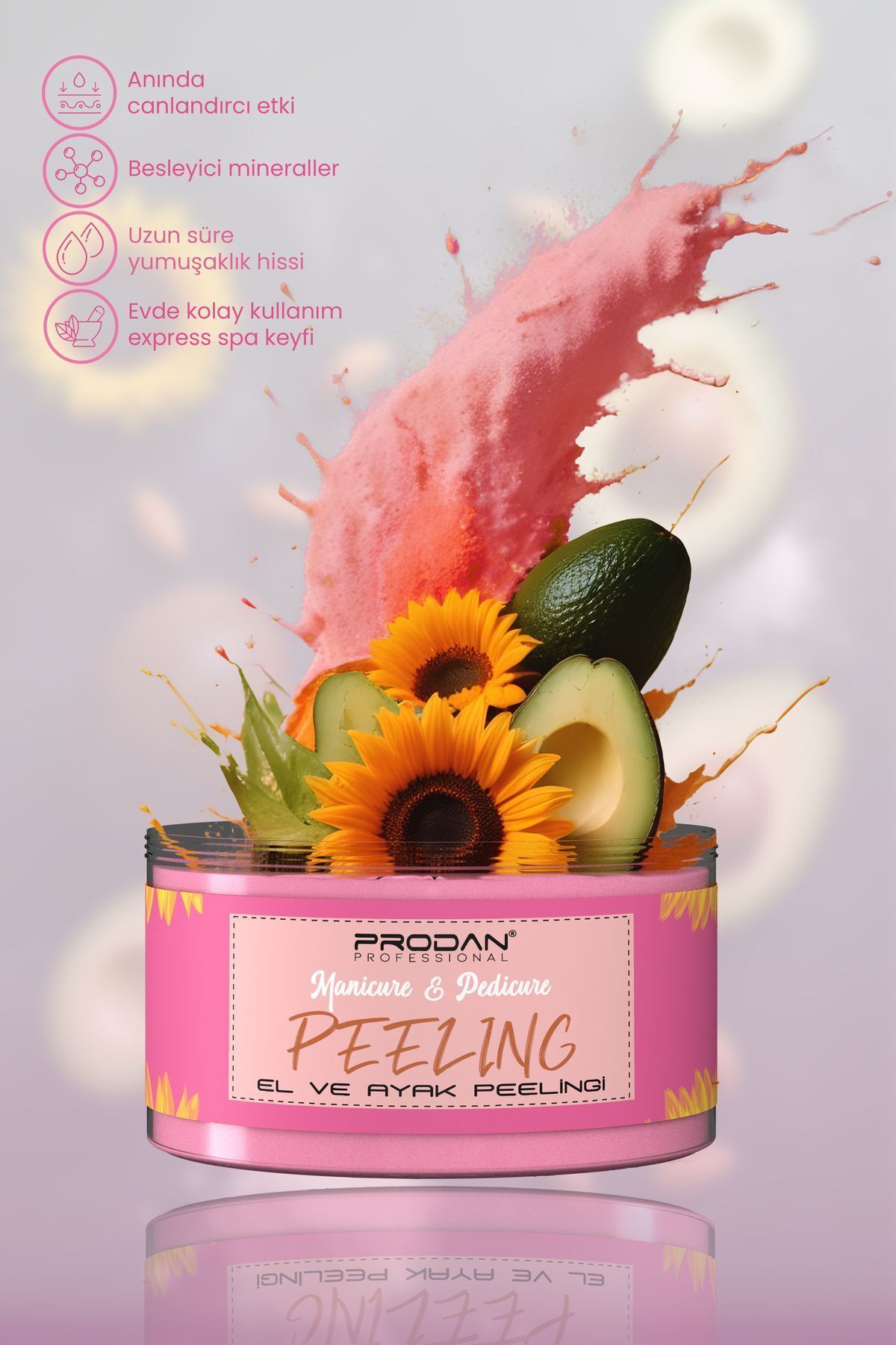 Express Pratik El ve Ayak Peeling Bakım | Muhteşem Çilek Kokulu | Spa Keyfi 300gr