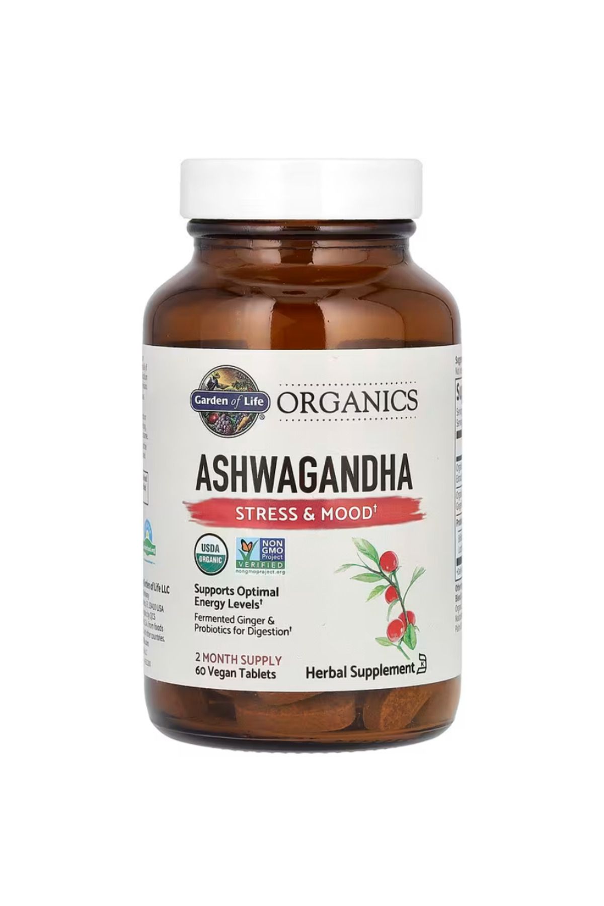 GARDEN OF LIFE, Organics,Aswaganda, 60 Vegan...