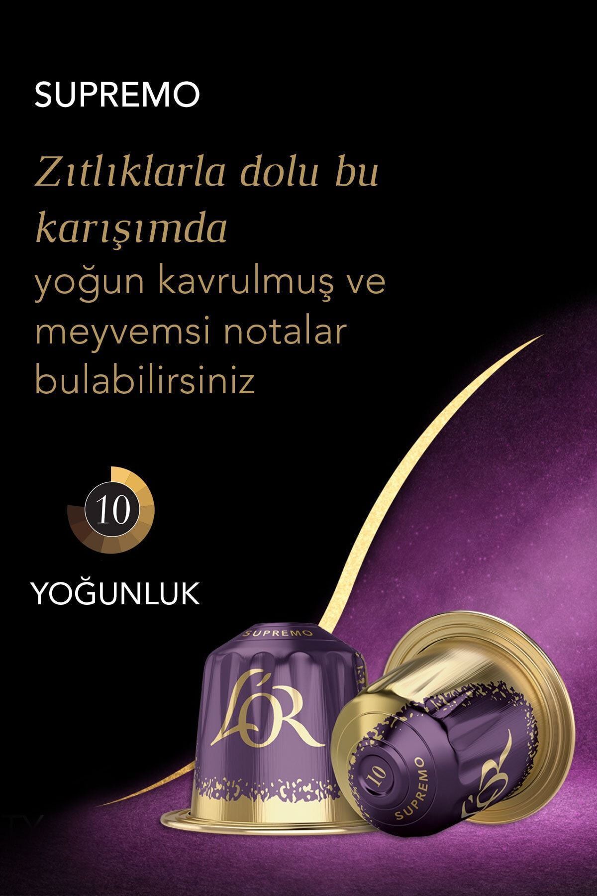 Supremo Intensity 10 Nespresso Uyumlu Kapsül Kahve Fırsat Paketi 10 Adet X 5 Paket