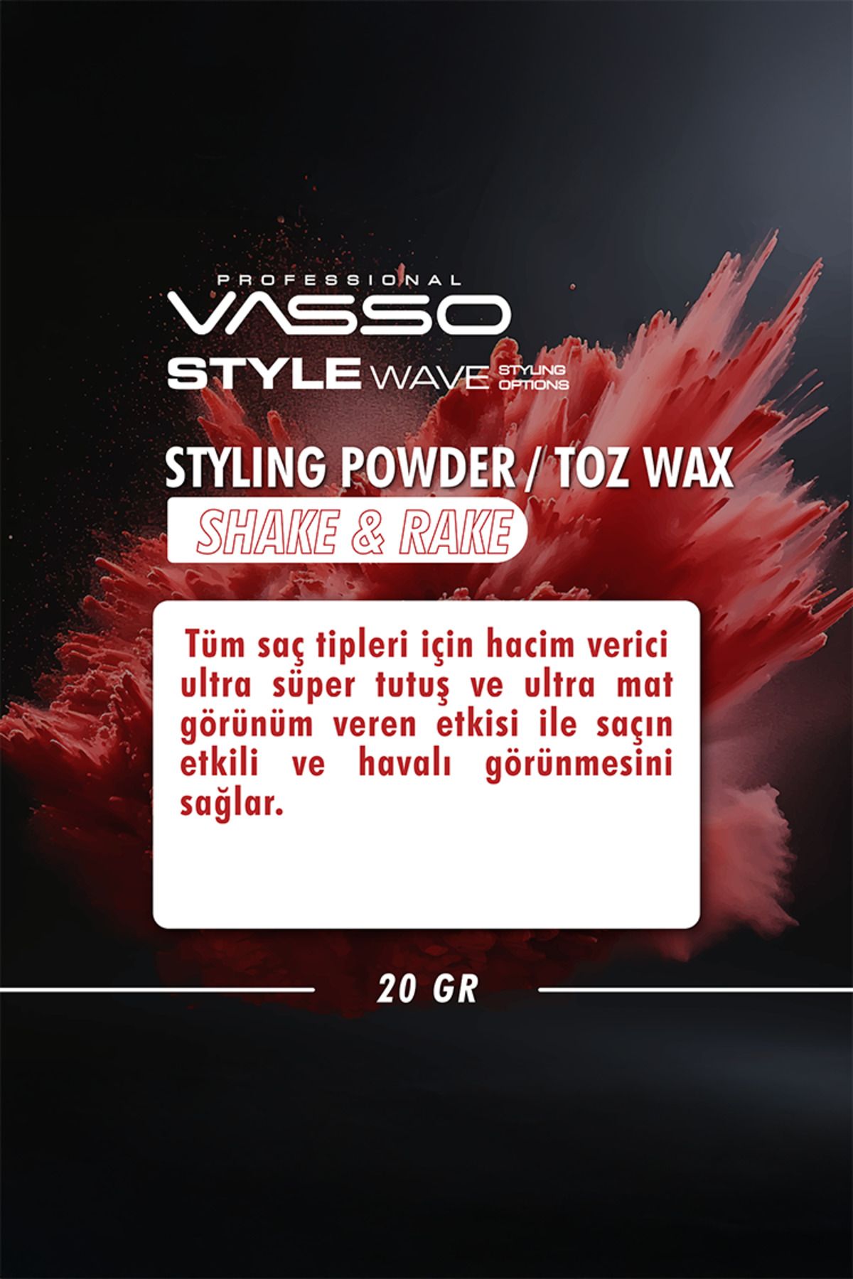 24 Saat Ultra Mat Görünüm Ve Süper Tutuş Sağlayan Hacim Veren Toz Wax Unisex 20 gr