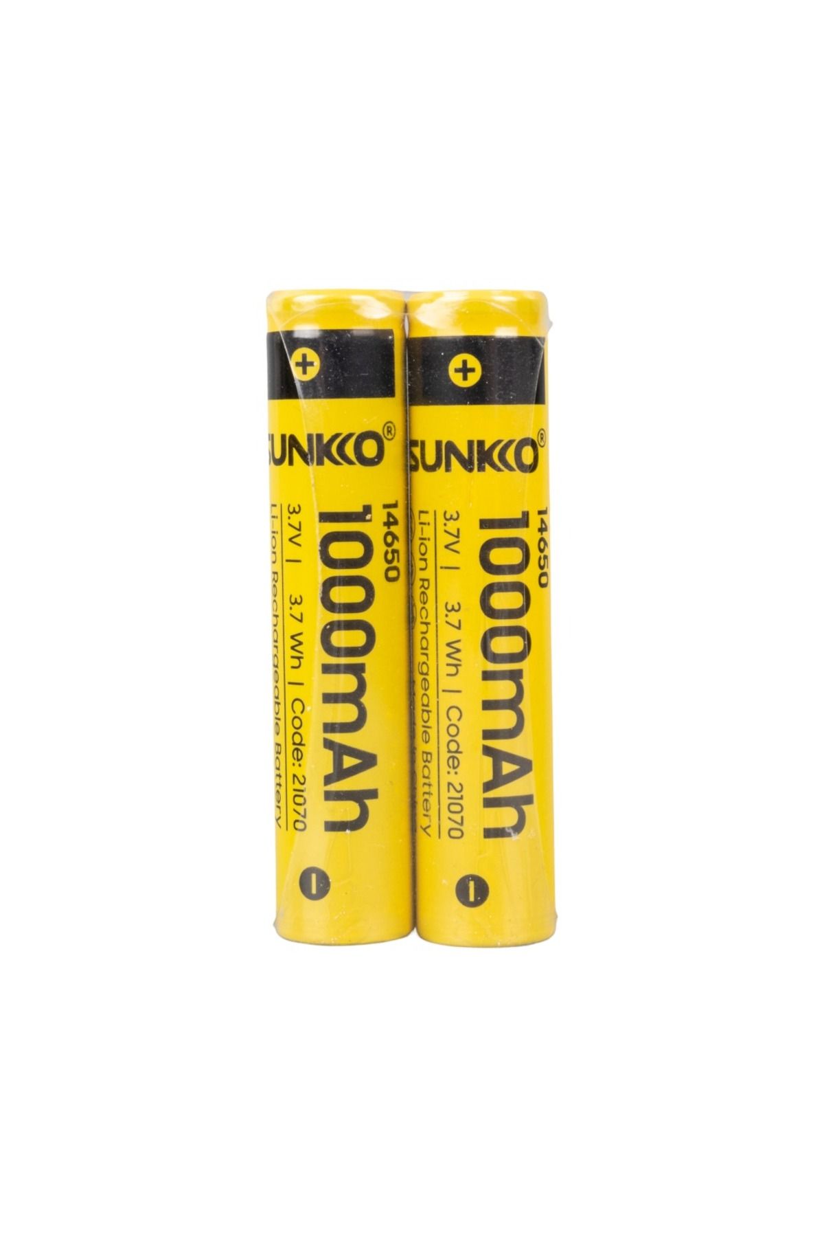 SUNKKO 3.7 VOLT 1000 MAH 14650 ŞARJ EDİLEBİLİR PİL  (TEKLİ) (4825)