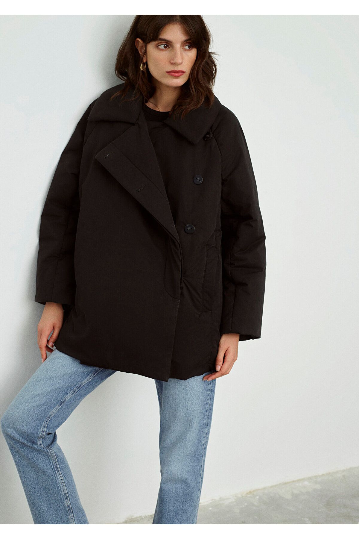 Mavi Siyah Oversize Ceket1110535-900