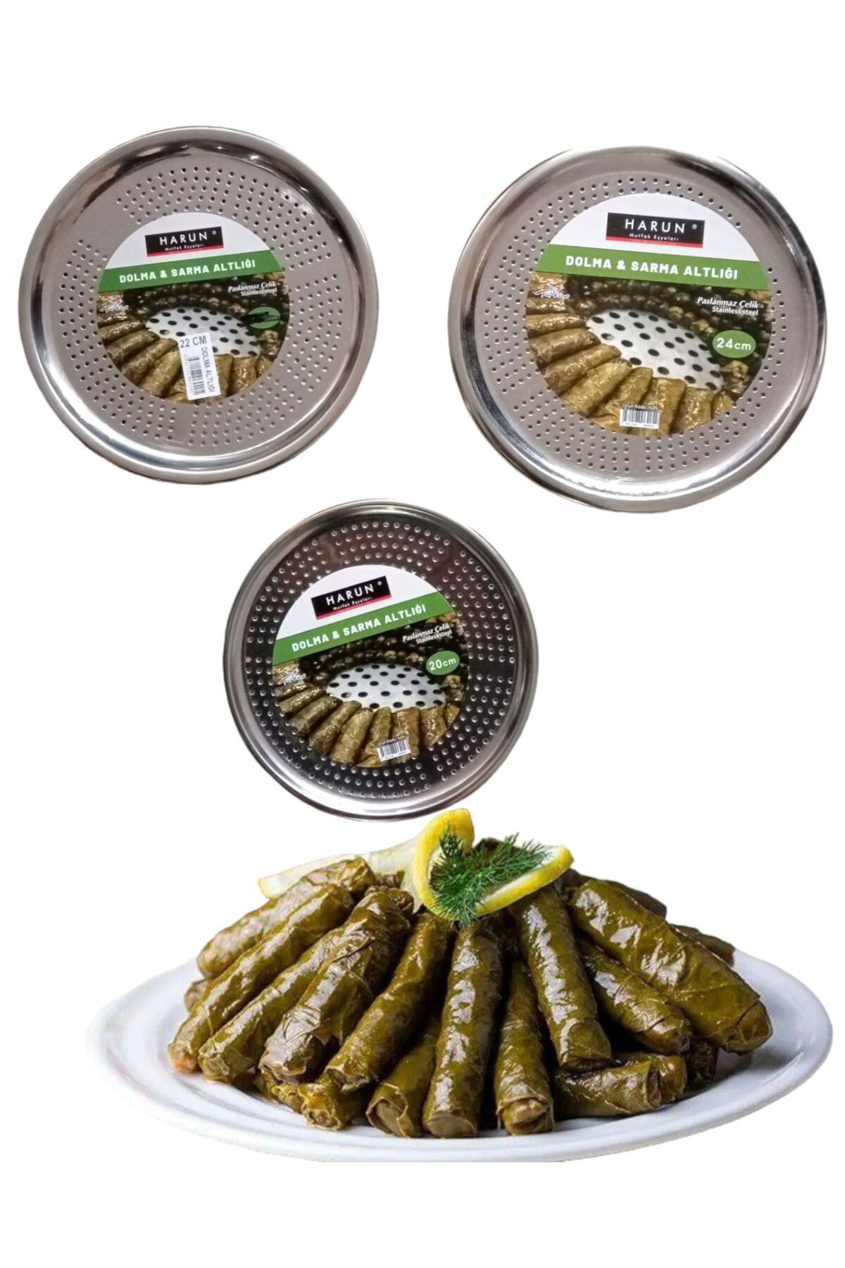 Russet Harun 3'lü PaslanmazÇelik Dolma Sarma...