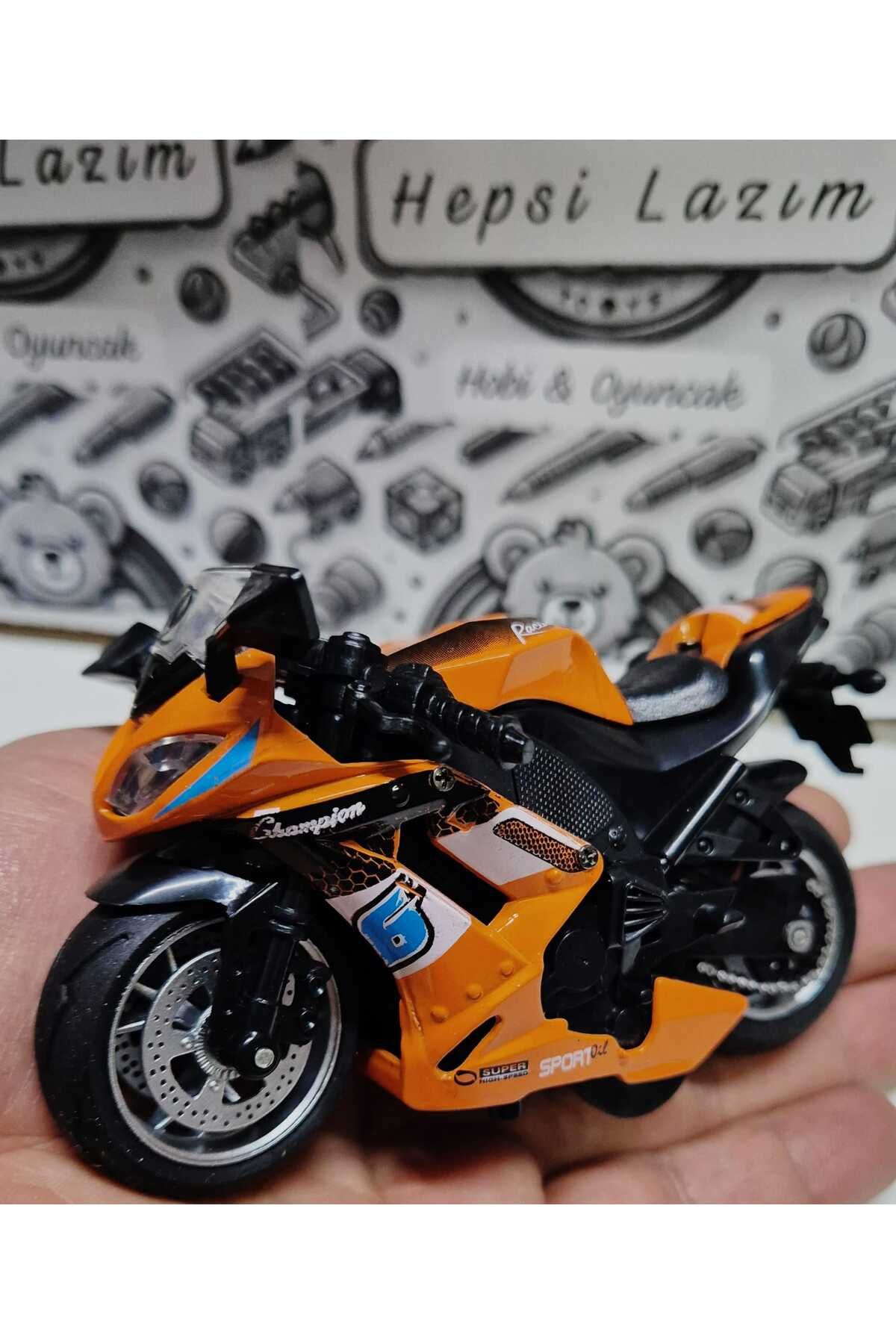 Honda CBR Oyuncak Motor Diecast Motorsiklet Metal Model Araç Çek Bırak Koleksiyon 13 CM