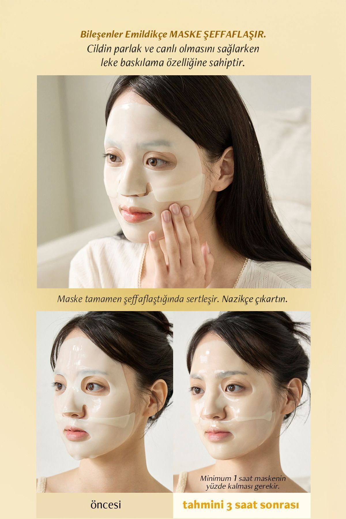 Şeffaflaşan Kore Maske Yuja Aydınlatıcı Calming Repair Yuja Gel Mask