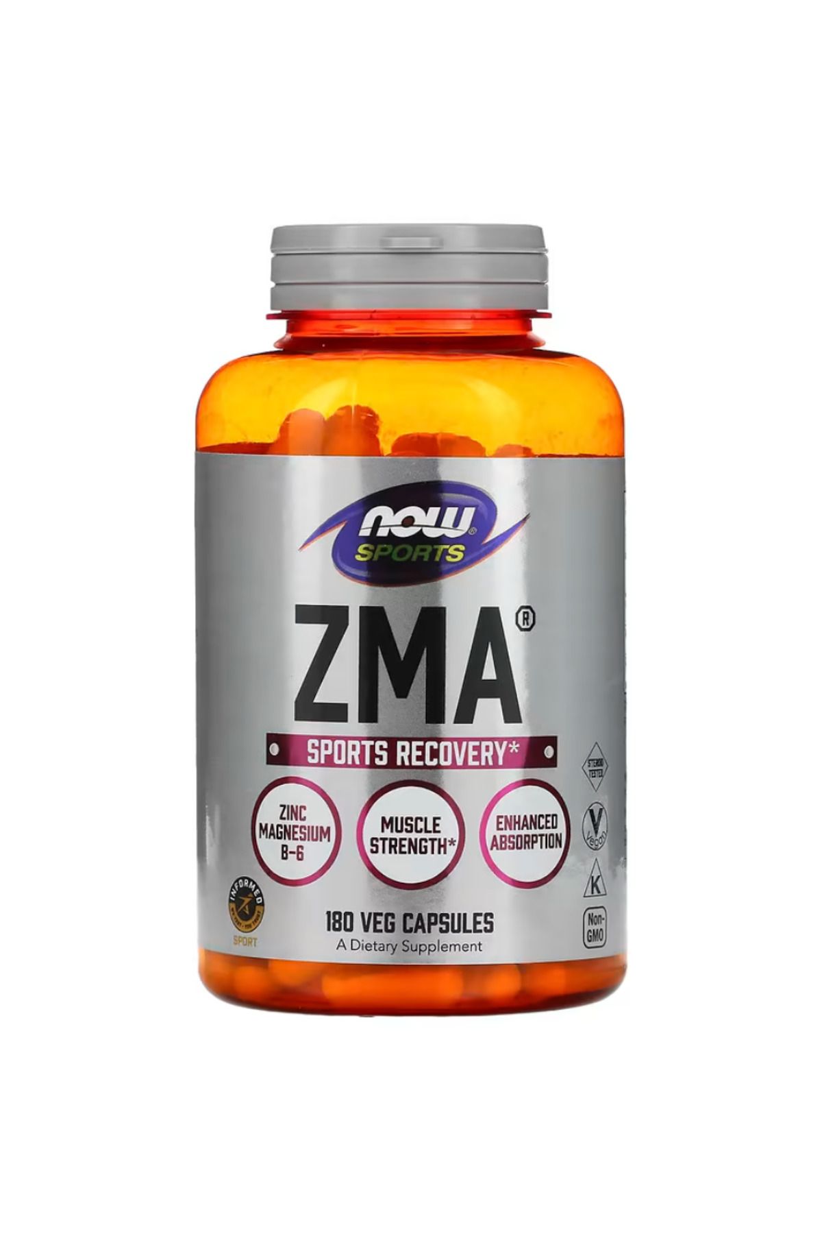 Now Foods, Sports, ZMA,Sports Recovery, 180 V...