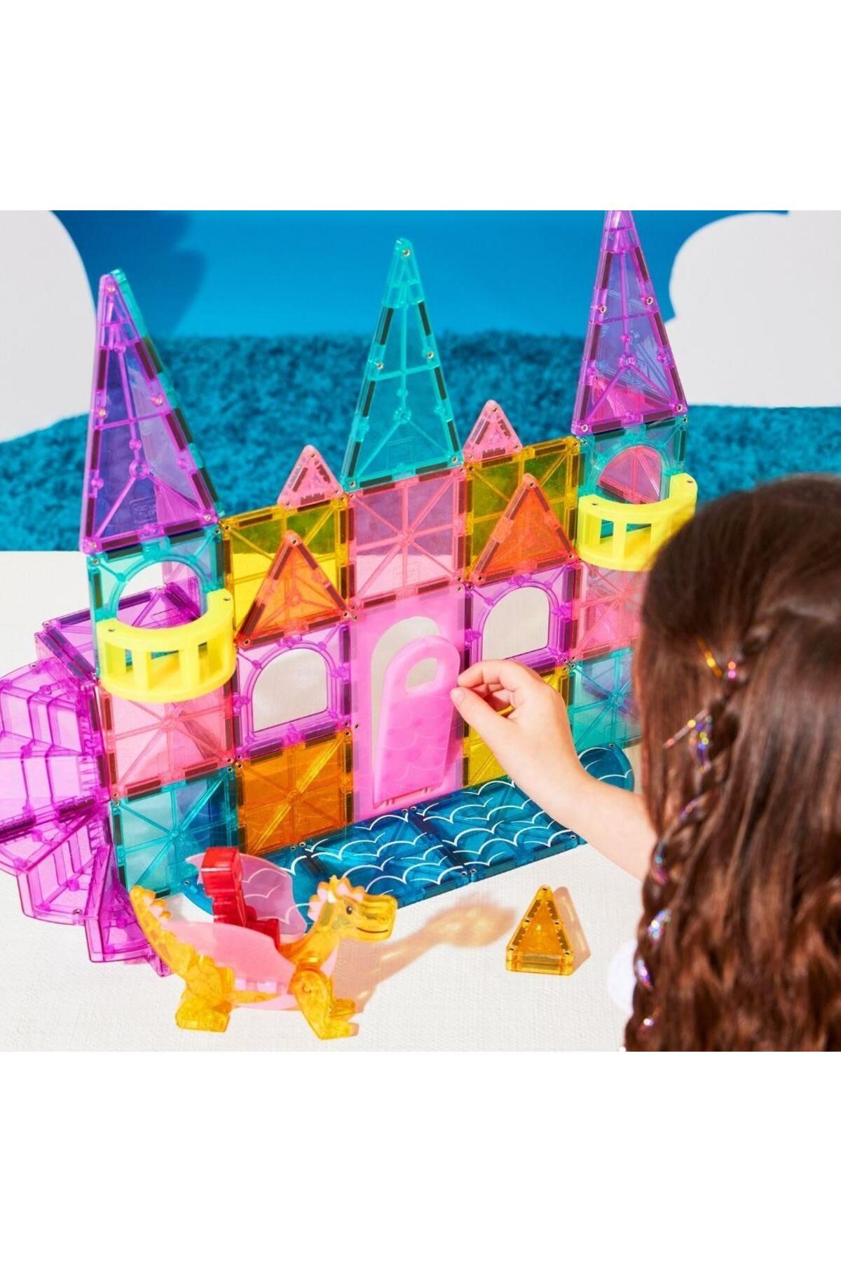 Magna-Tiles Castle DLX + microMAGS - Prenses Şatosu 48 Parça