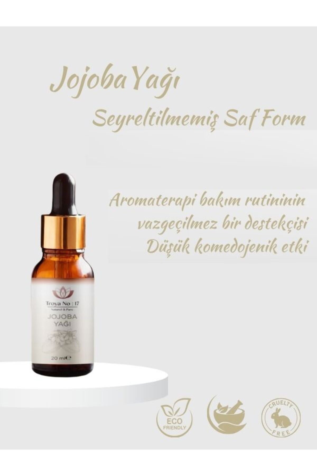 Troya No17 Jojoba Yağı - %100Doğal Ve Seyrelt...