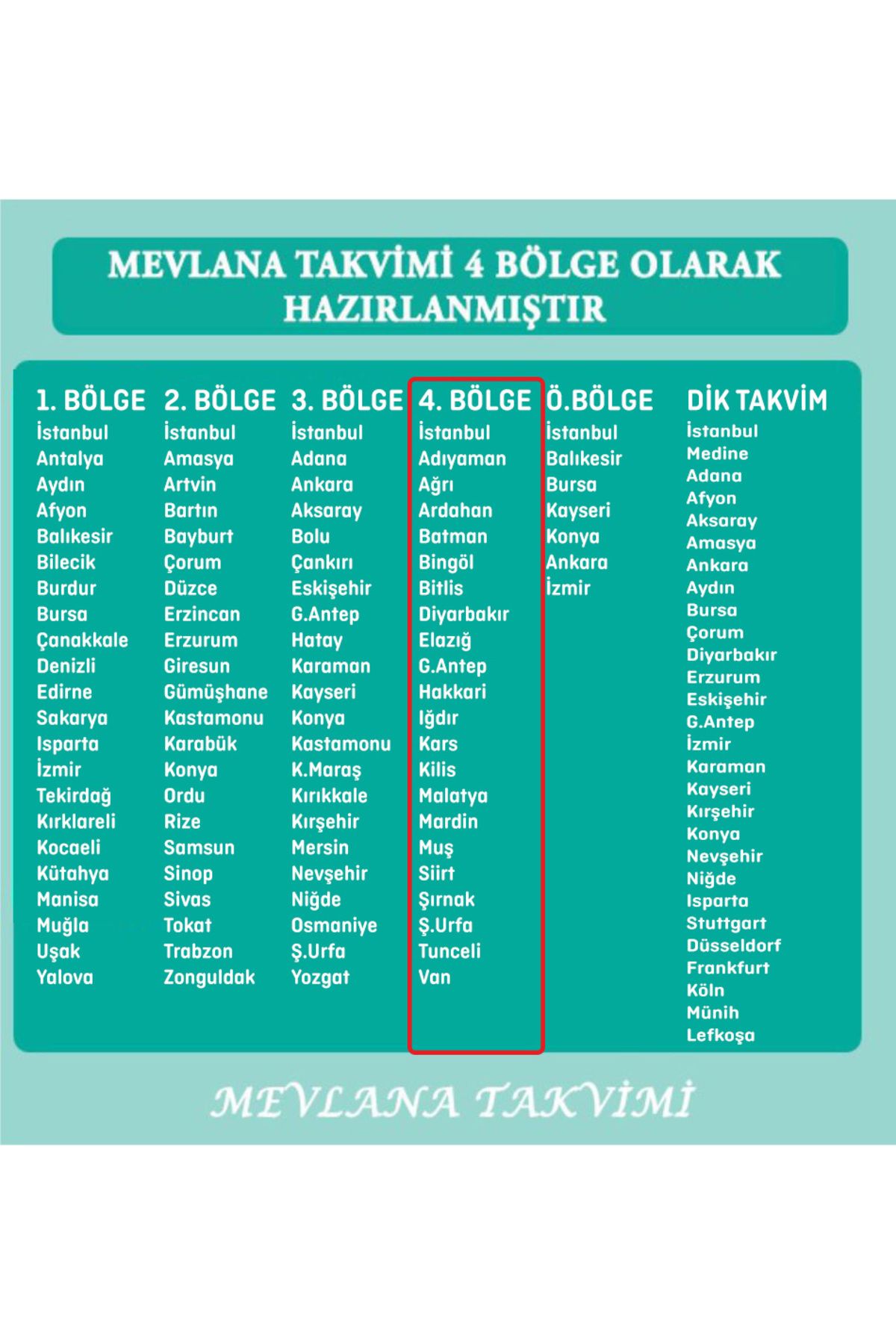 Takvimi 2025 Yapraklı Blok Duvar Takvimi 4. Bölge