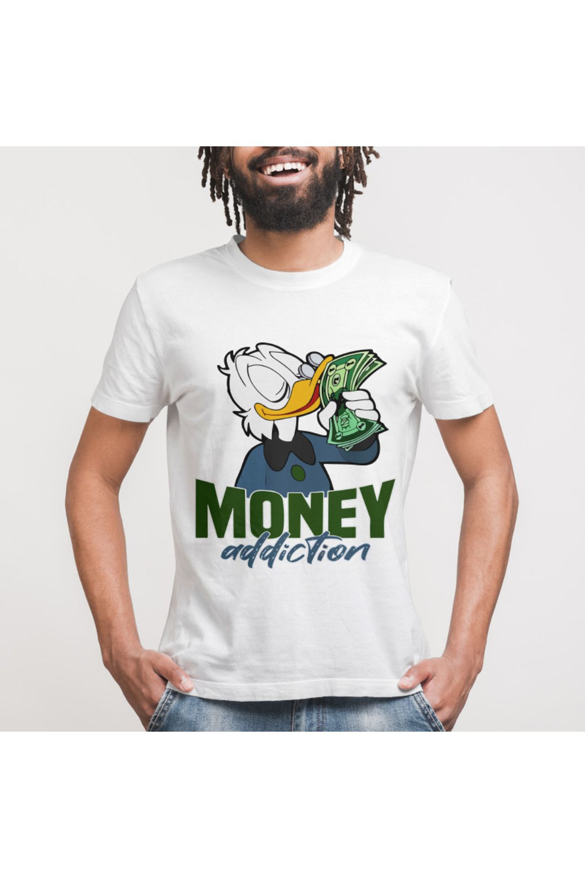 Money Addiction Erkek Tişört