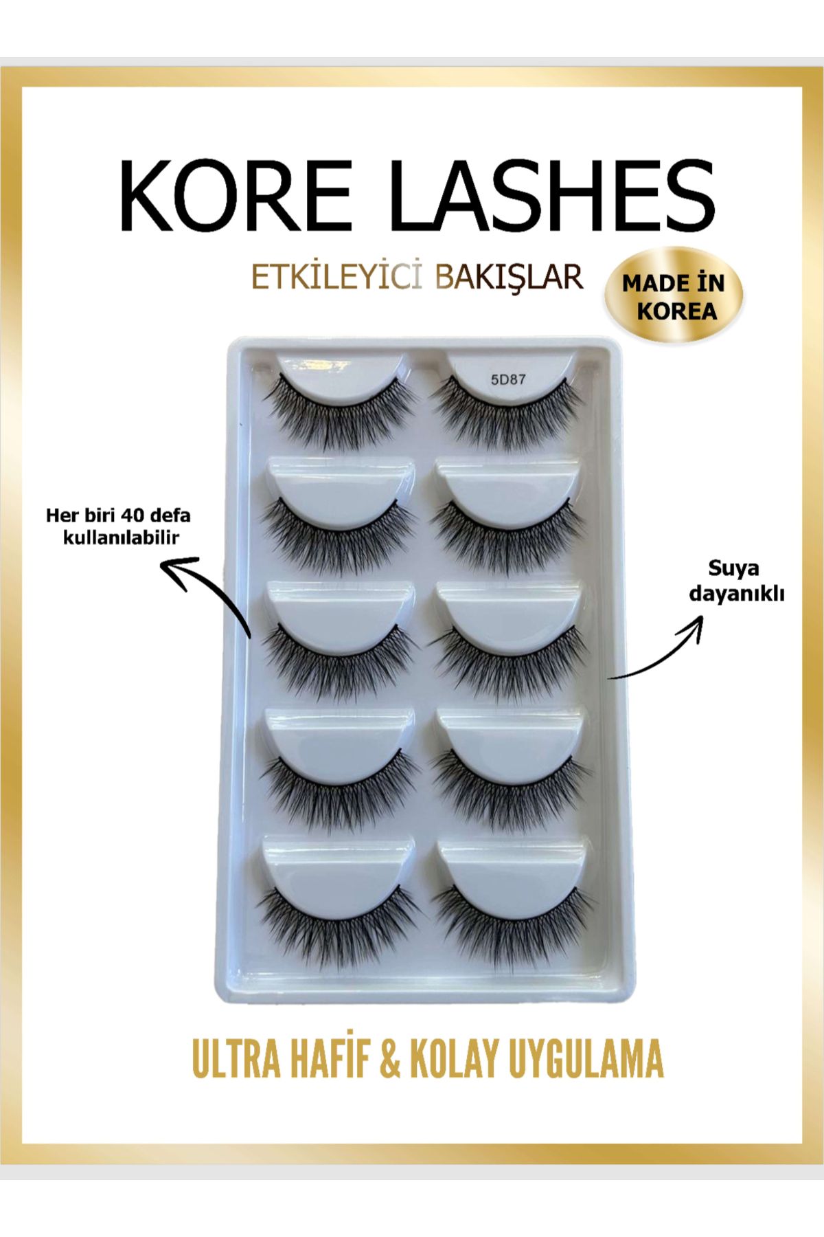 KORE LASHES Vizon Kirpik 5'liSet