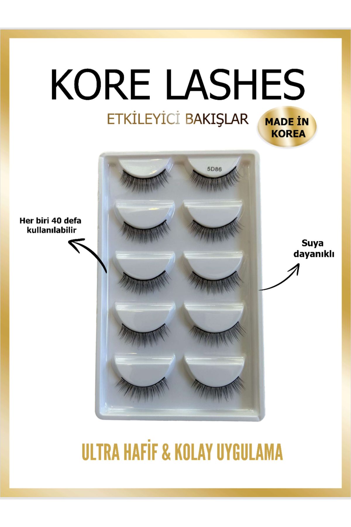 KORE LASHES Vizon Kirpik 5'liSet