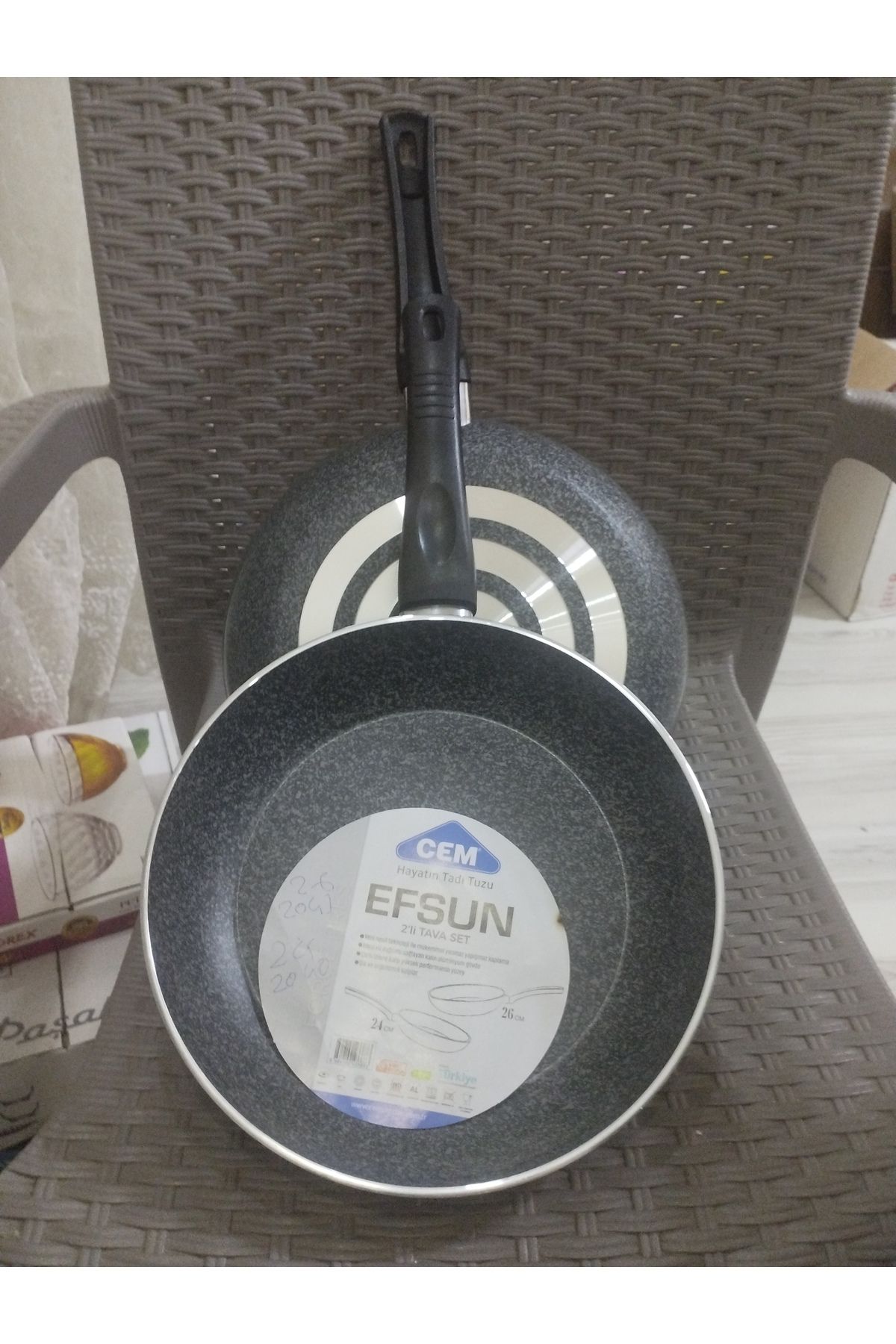 TAVA SET 2 Lİ 24 CM + 26 CM EFSUN