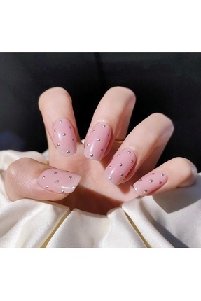 Pink Pearly 3d Jel Tırnak 20 adet (2 Kullanım) Image 0