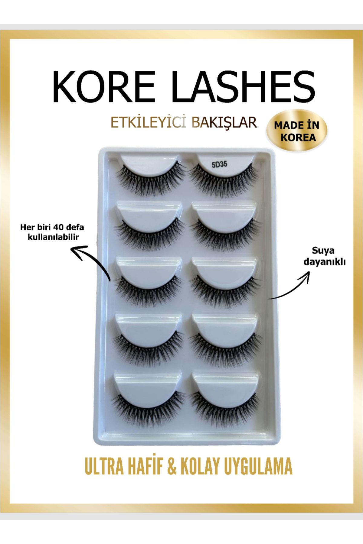 KORE LASHES Vizon Kirpik 5'liSet