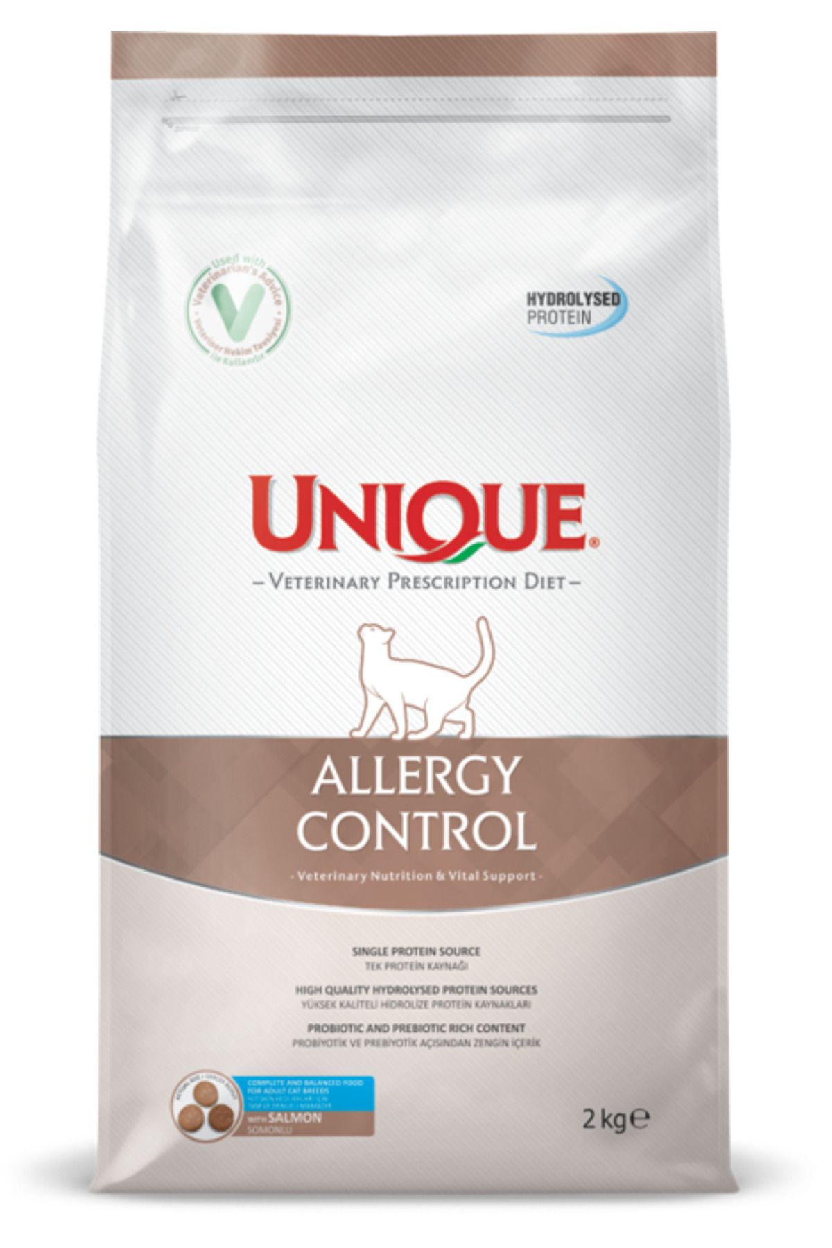 UniqueVet Diet Kedi AlerjiKontrol Maması 2 Kg