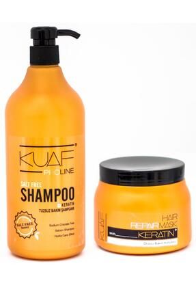 Tuzsuz Şampuan 1Lt + Keratin Saç Maskesi 500 ml Image 0