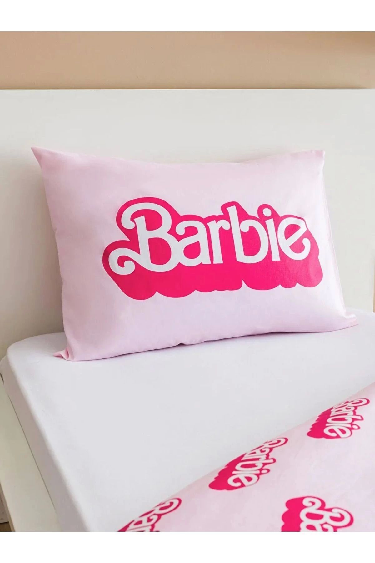 Lcw Home Pembe Baskılı Barbie Baskılı Tek Kişilik Nevresim Seti