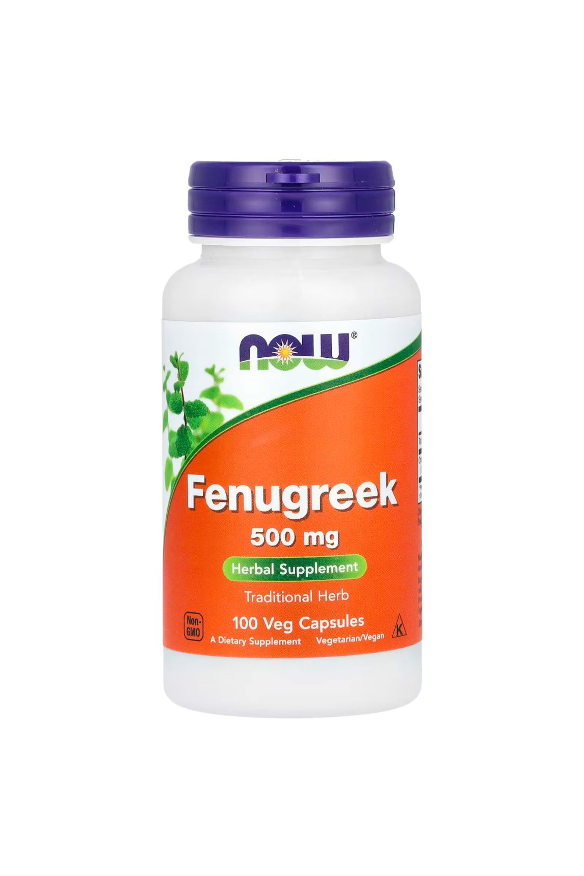 Now Foods Fenugreek , 500 mg,100 Veg Capsules...