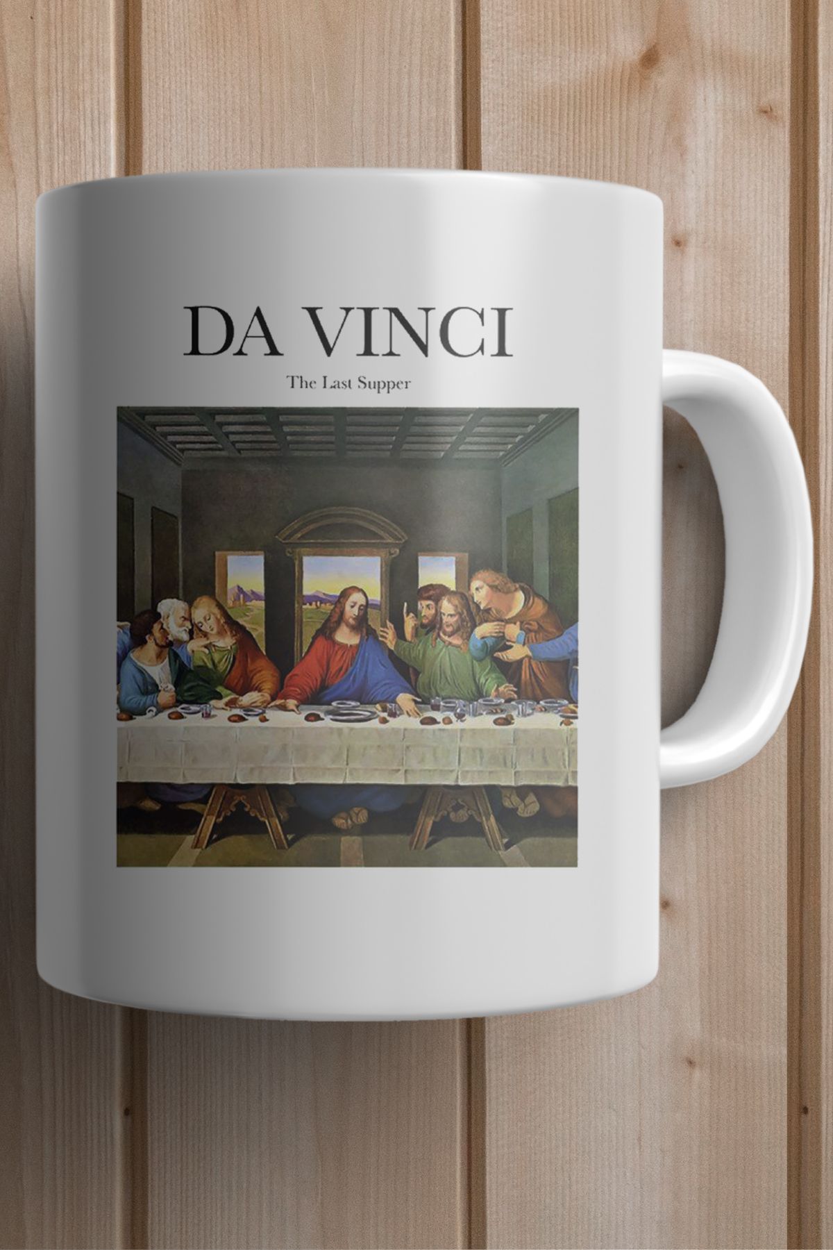 Leonardo Da Vinci Son Akşam Yemeği- The Last Supper Tablosu Baskılı Kupa Bardak