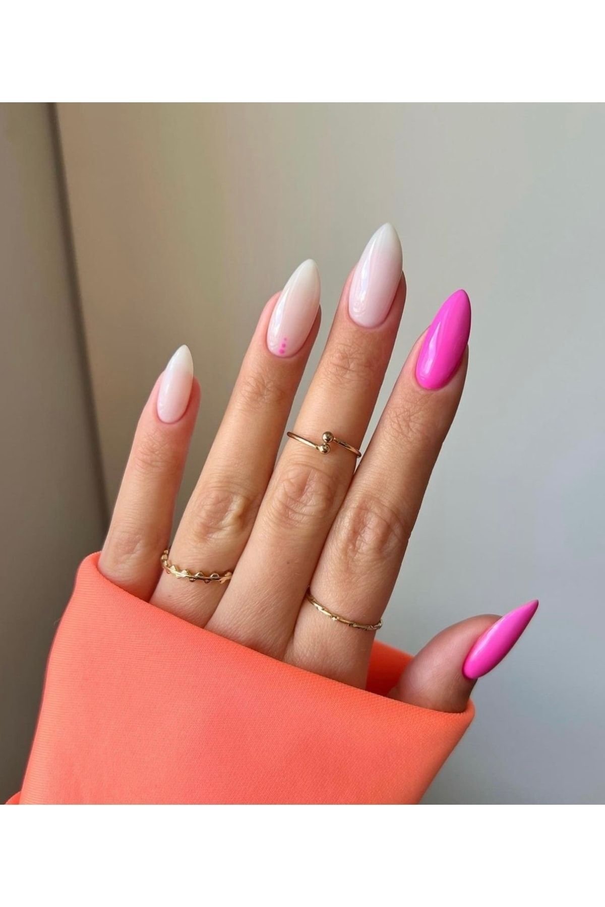 RubaTrend Protez Noktalı NailArt Pembe Badem...