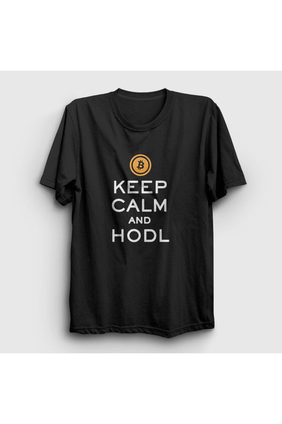 PresmonoUnisex Siyah KeepCalm And Hodl Bitcoi...