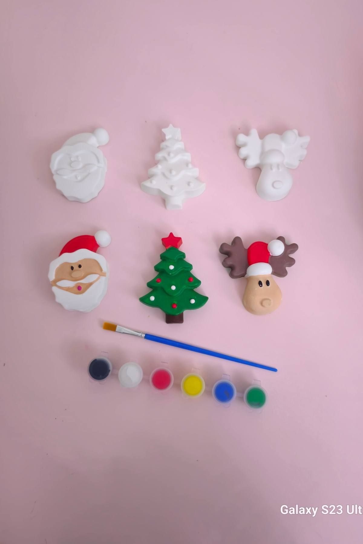 Eğitici Etkinlik Yılbaşı-Noel-Christmas 3'lü Set 2 Boyutlu 8 cm