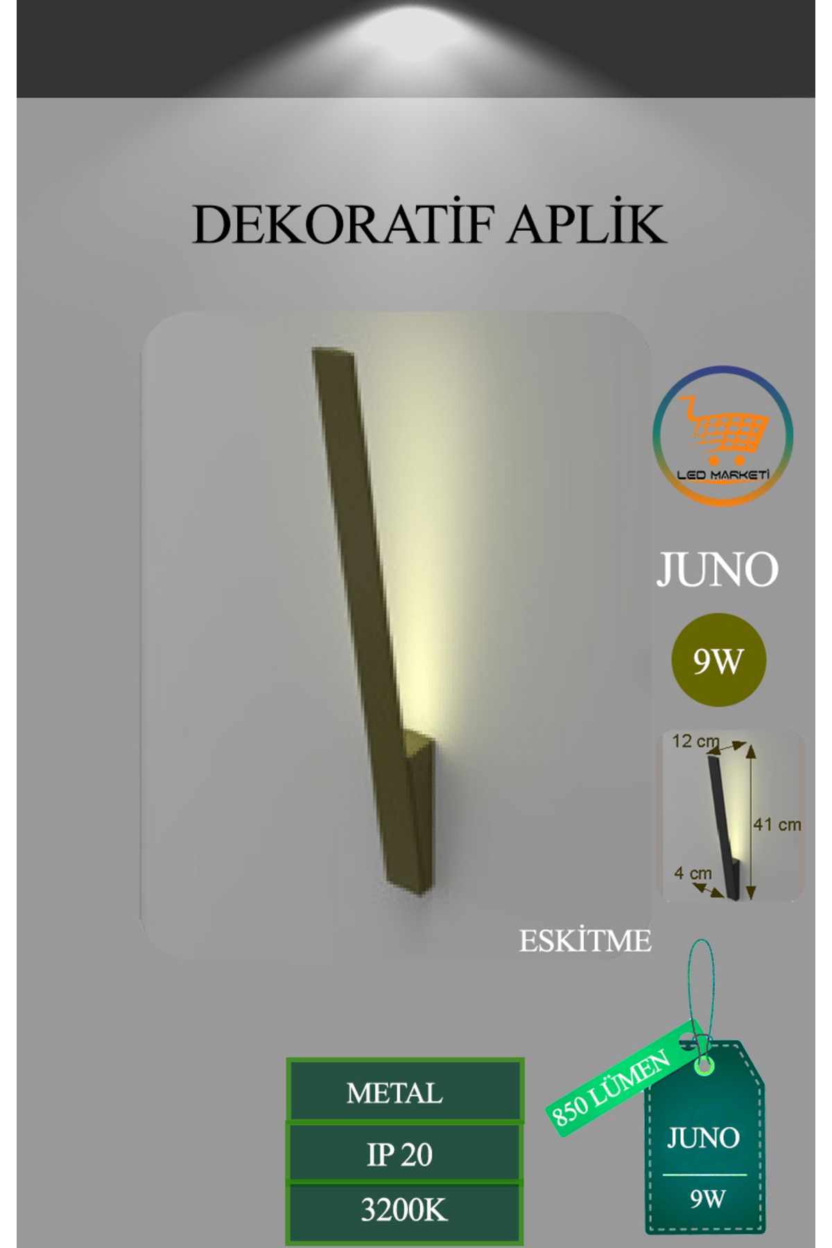 Doğa JUNO Dekoratif LedliAplik 43 cm