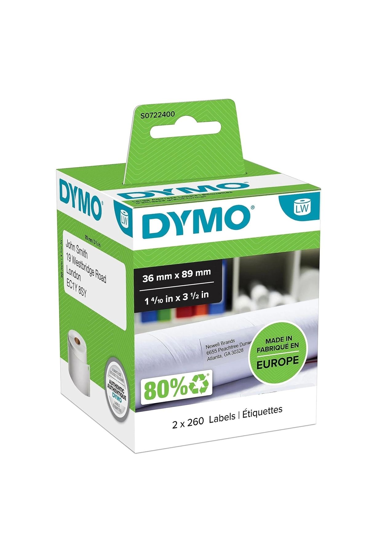 Dymo Lw Adres Etiketi Geniş89*36 520 Li (9901...