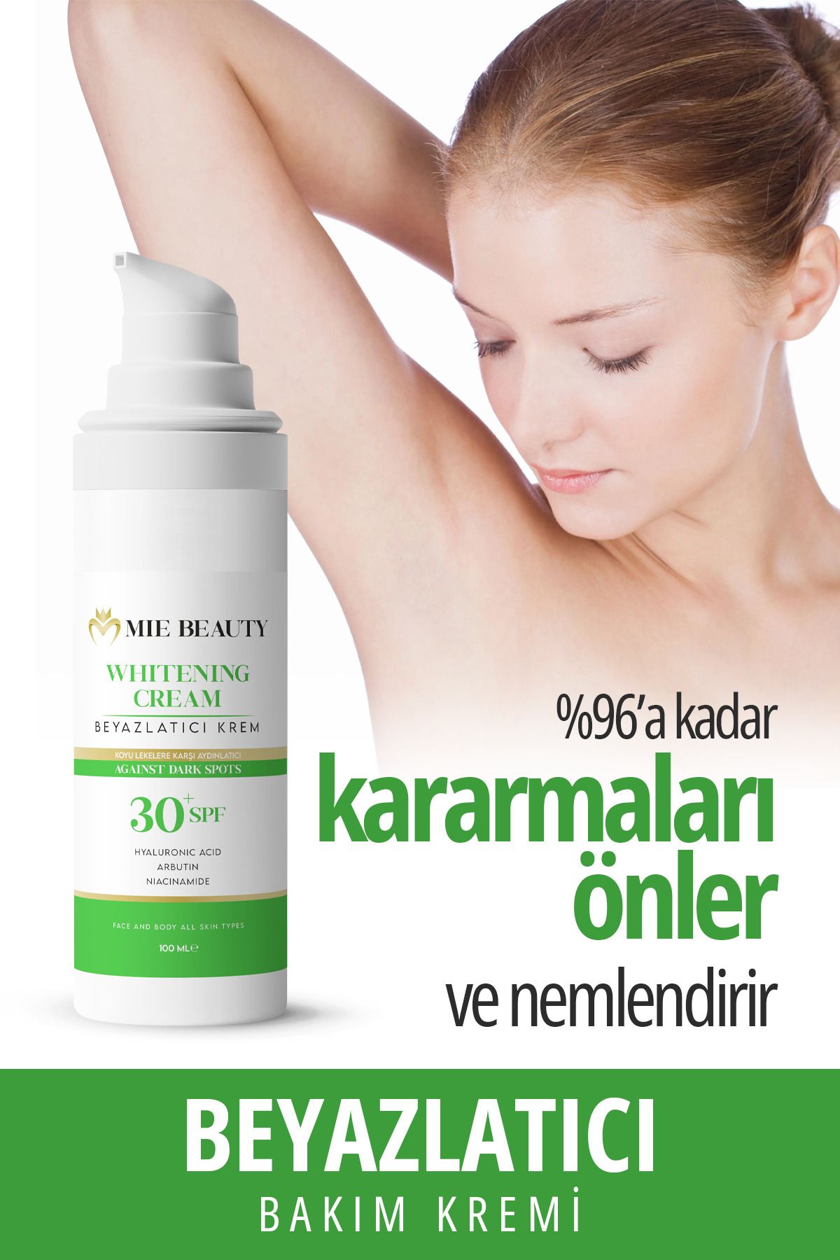 Koltuk Altı-diz-dirsek Ve Bikini Bölgesi Cilt Beyazlatıcı Krem 100 ml Skin Whitening Cream