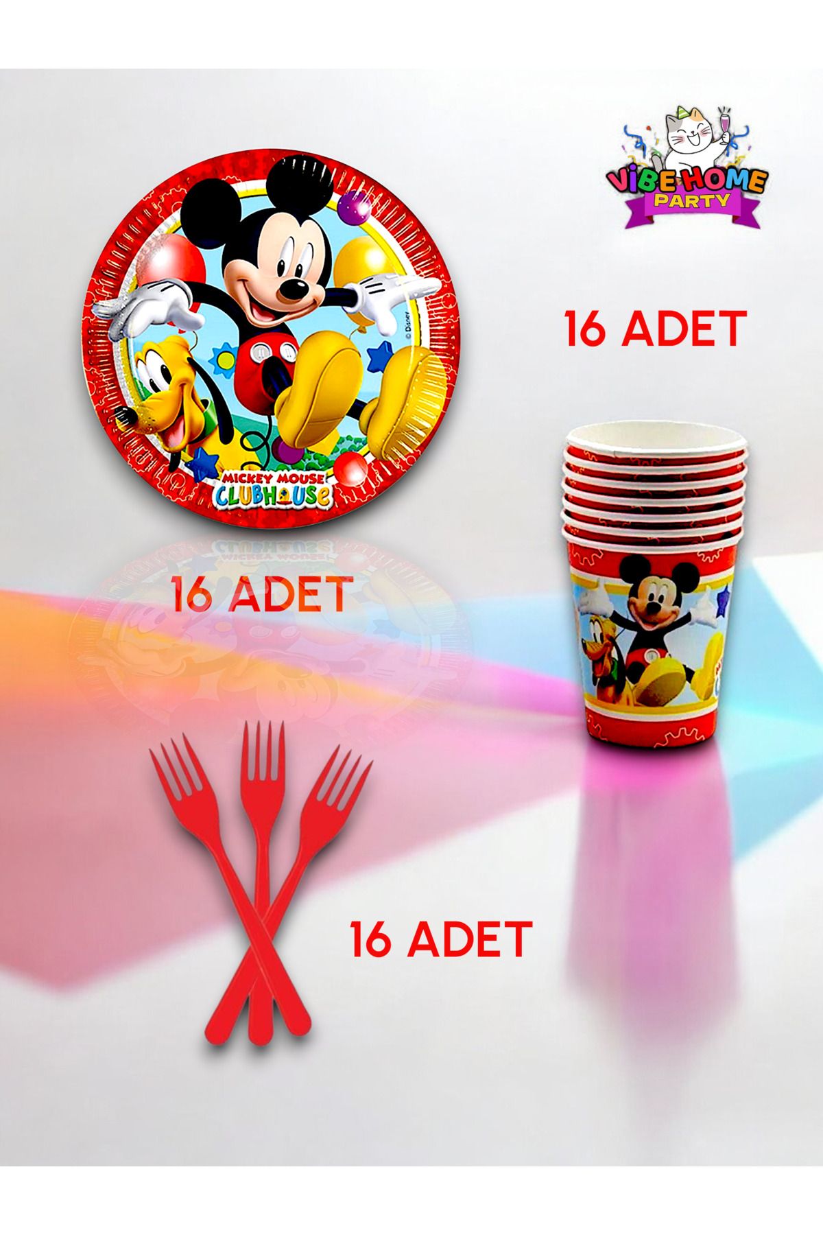 VibeHome 16 Kişilik MickeyMouse Temalı Süper...