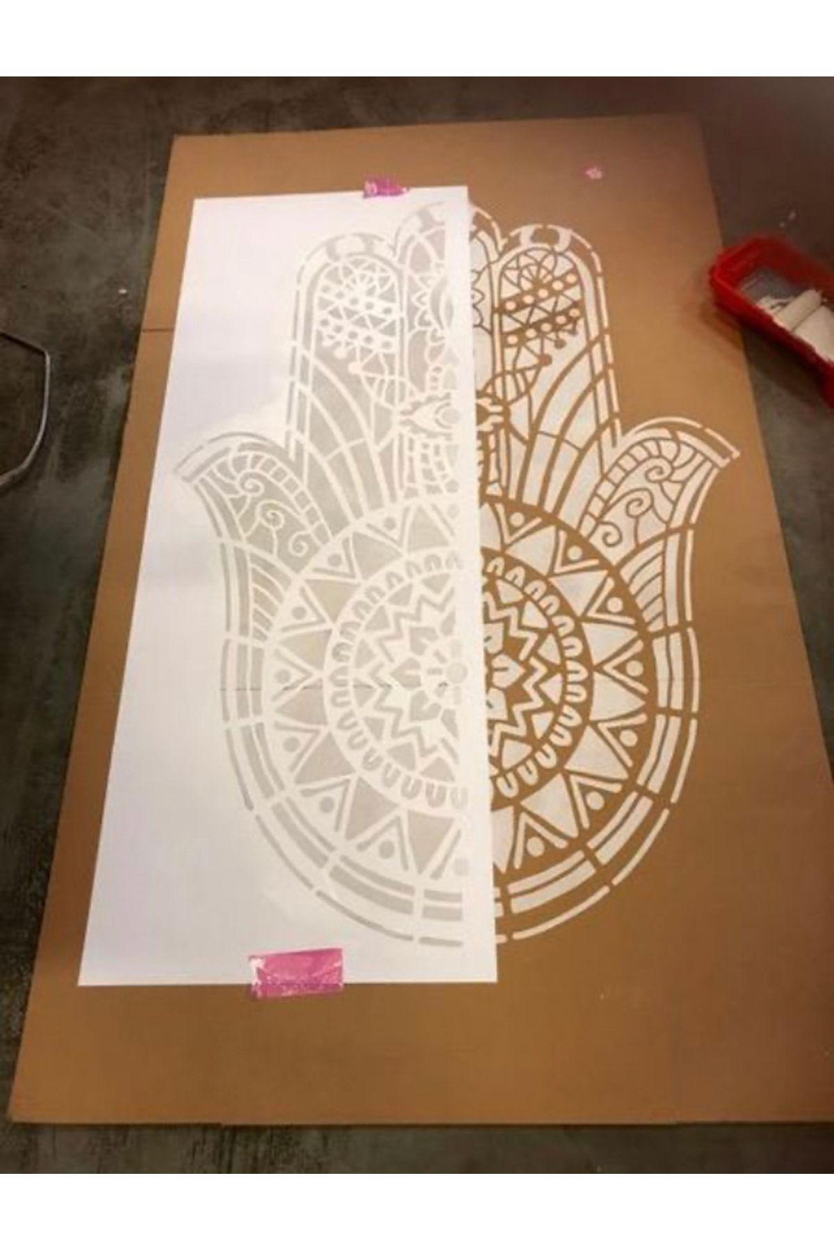 Hamsa Büyük Boy Mandala Şablonlar, 50×50