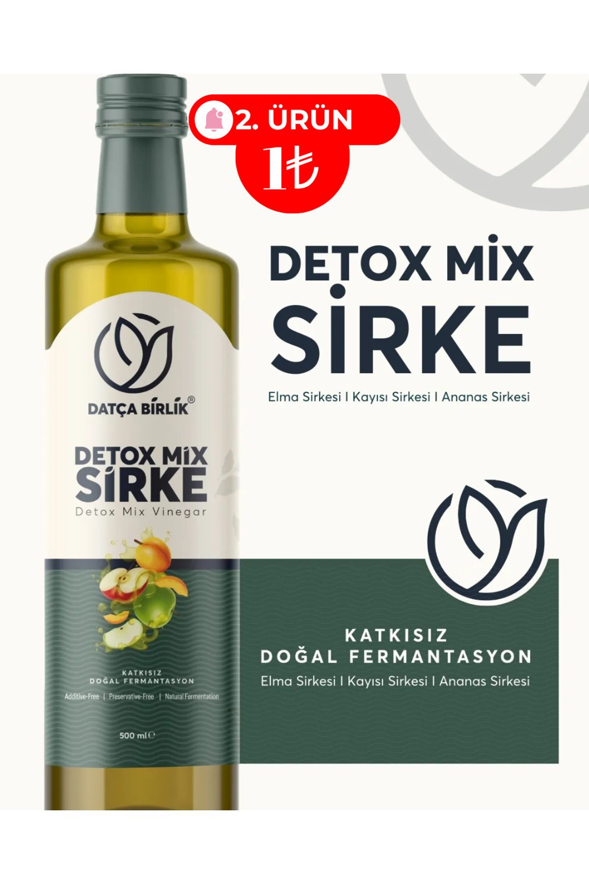 DATÇA BİRLİKDETOX SİRKESİ500 ML.