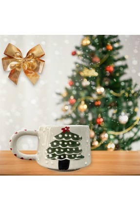 Yılbaşı temalı çam ağaçı kupa bardak mug Image 0