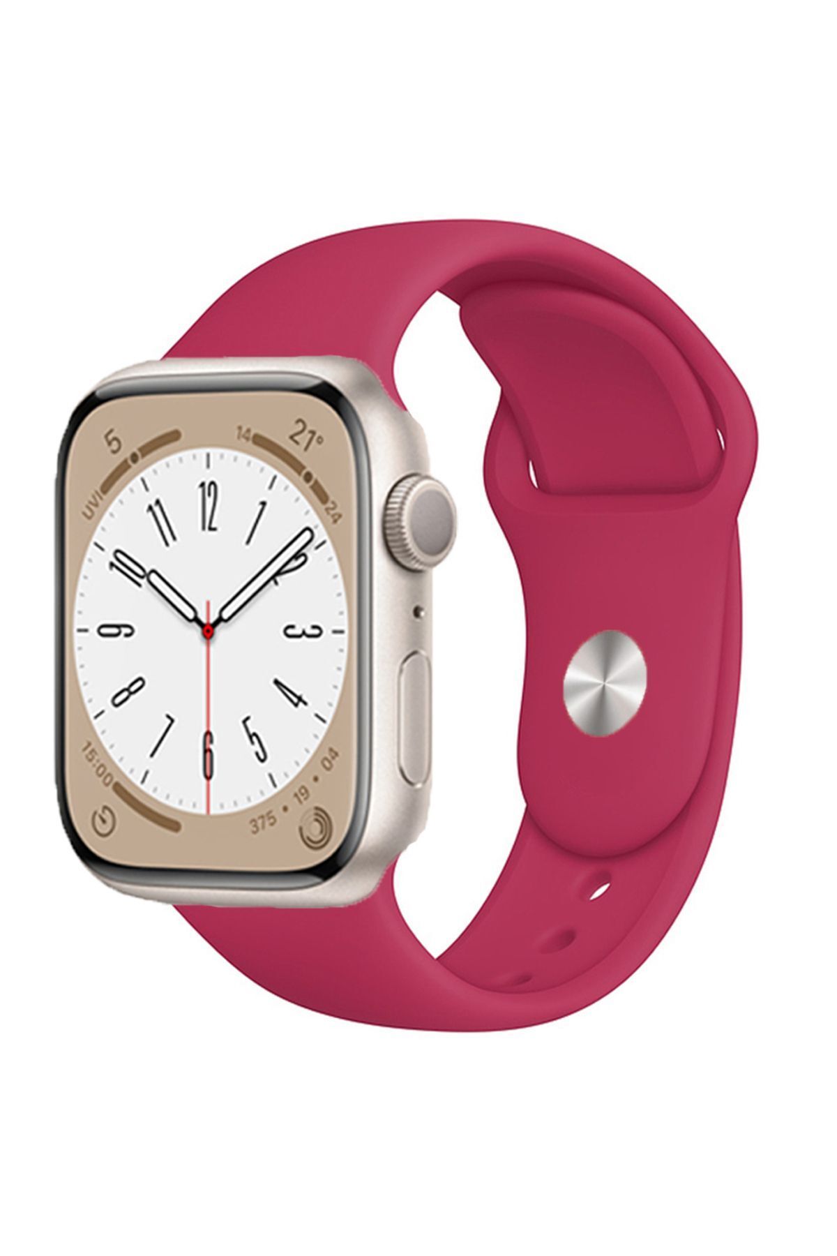 Apple Watch Uyumlu 38/40/41mm Seri 1/2/3/4/5/6/se/7/8/9 Ve 42mm Seri 10 Silikon Kordon No01 38