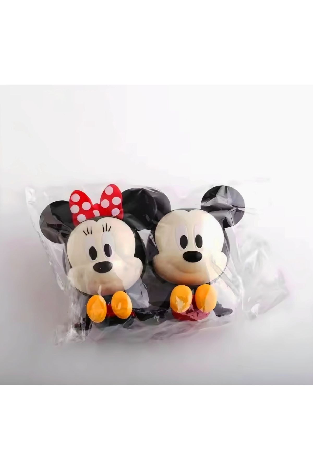 Sevimli Minnie ve Mickey Mouse 2'li Figür Seti - 6 cm X 7.6 cm