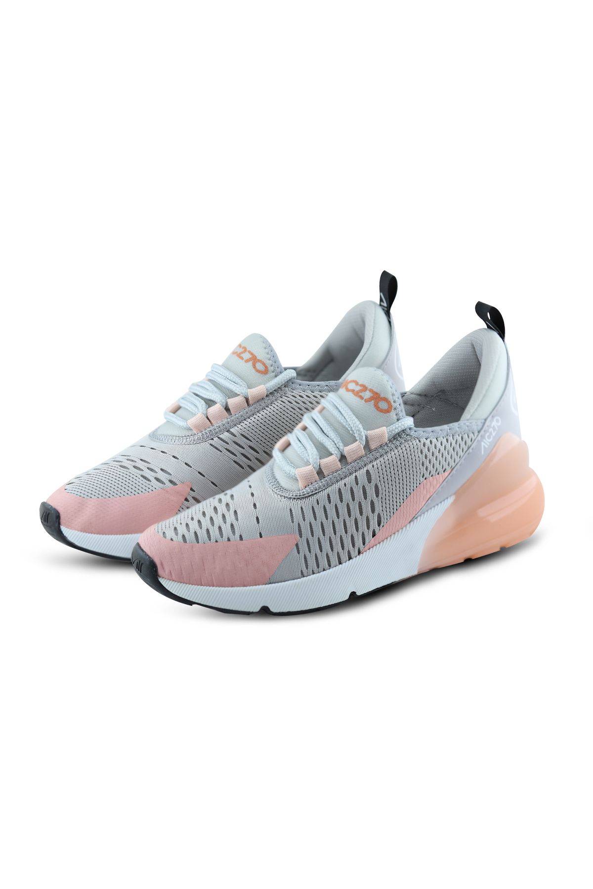 Gri-pembe Aıc 270 Sneaker Hafif Yürüyüş File Spor Ayakkabı