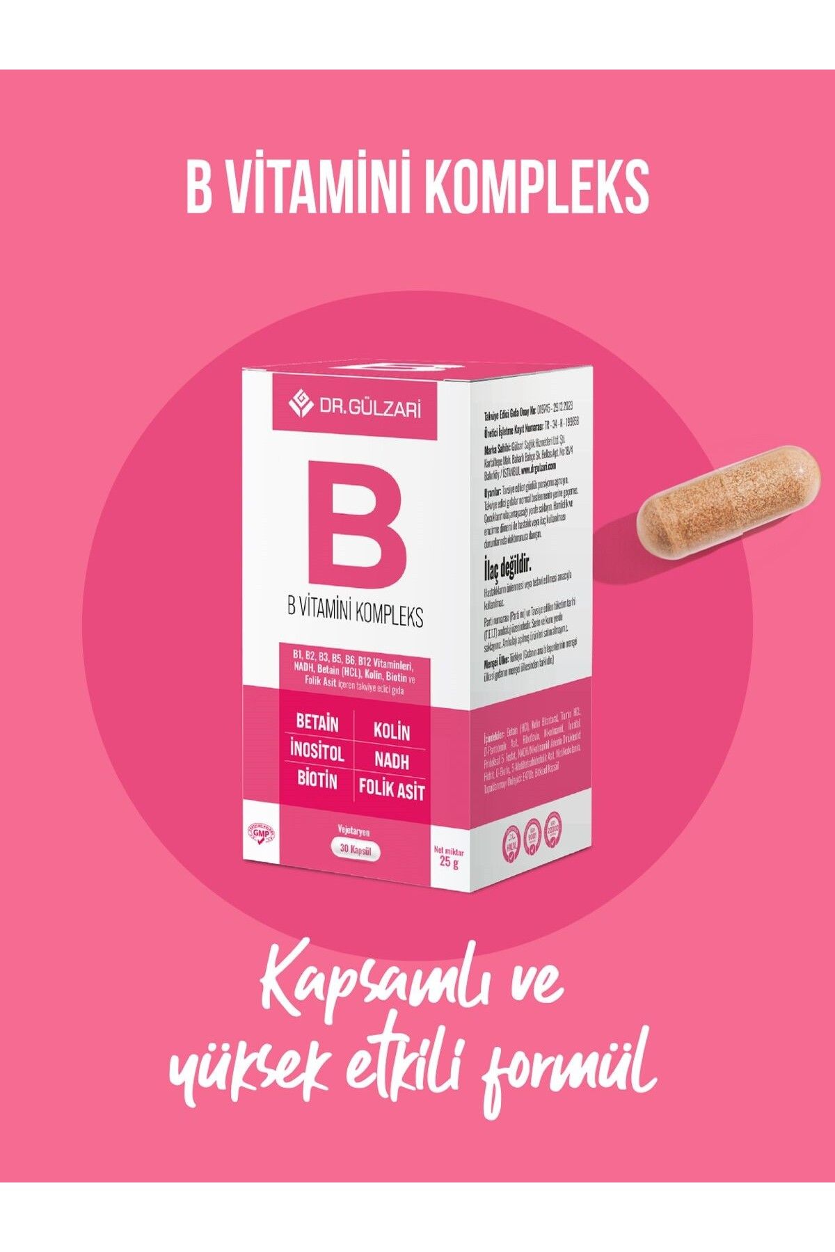 Dr Gülzari B Vitamin Kompleks