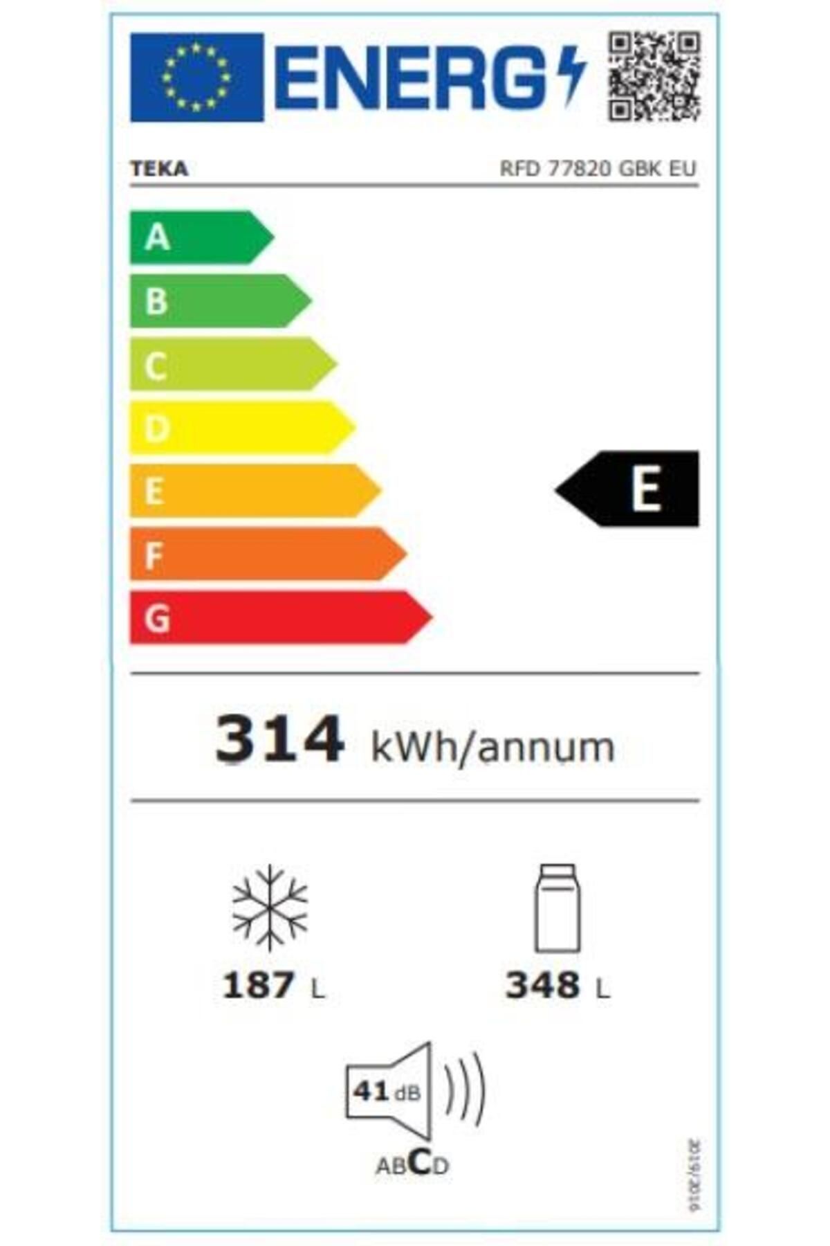 Rfd 77820 Gbk Eu 4 Kapılı 192 Cm Siyah Gardırop Tipi Buzdolabı