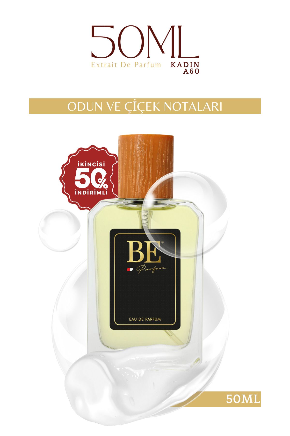 BE PARFÜM A60 Edp 50 ml KadınParfüm Çiçeksi L...