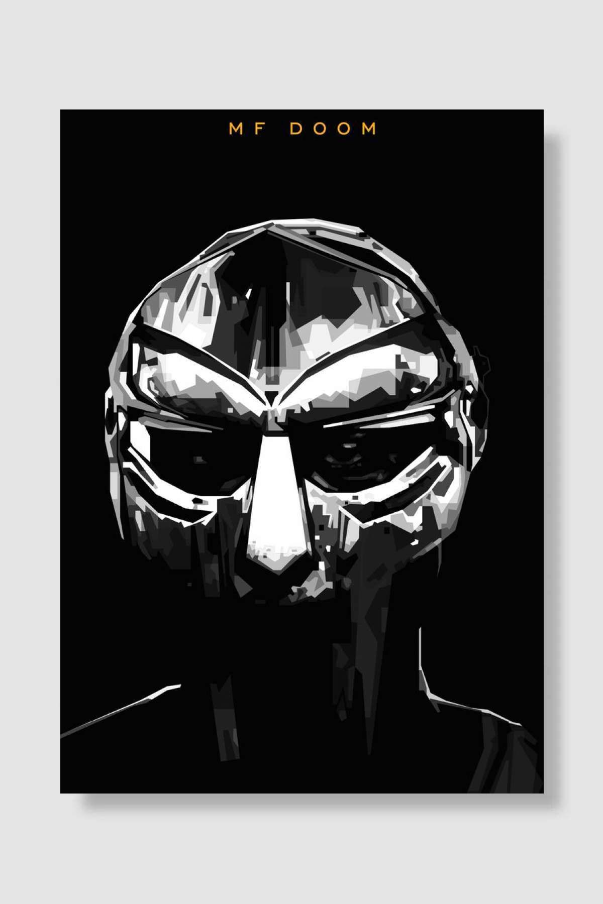 kubdekorMF Doom Müzik PosterÇerçevesiz Yüksek...