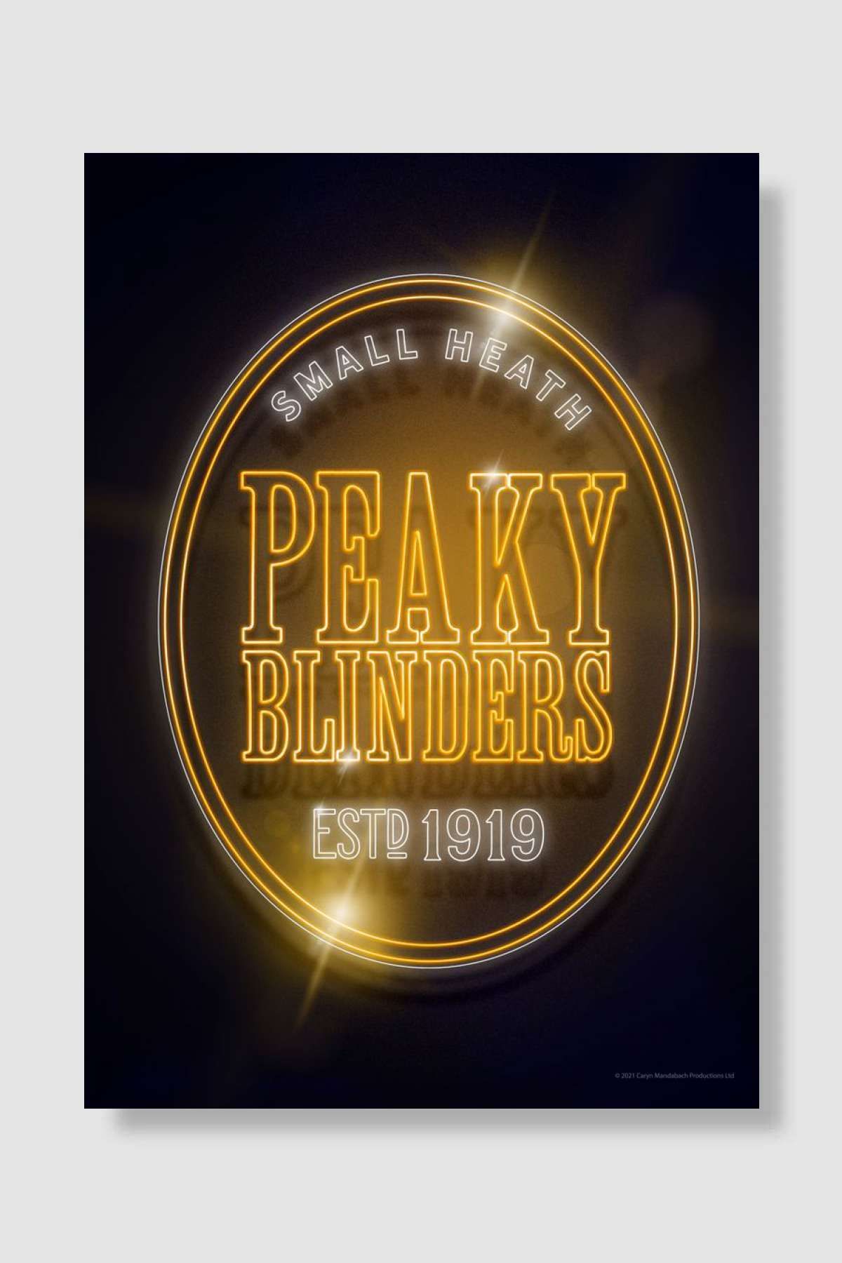 kubdekorPeaky Blinders GoldNeon Müzik Poster...