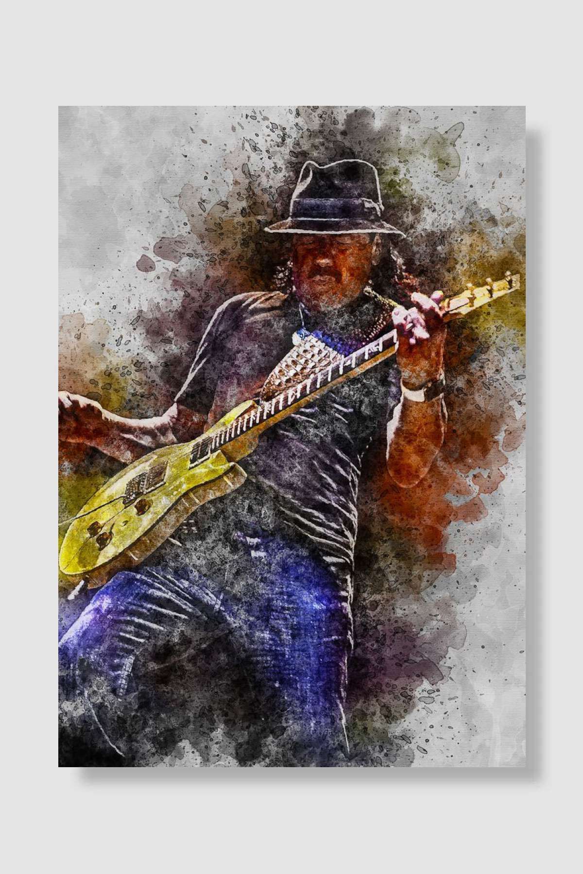 kubdekorCarlos Santana MüzikPoster Çerçevesiz...