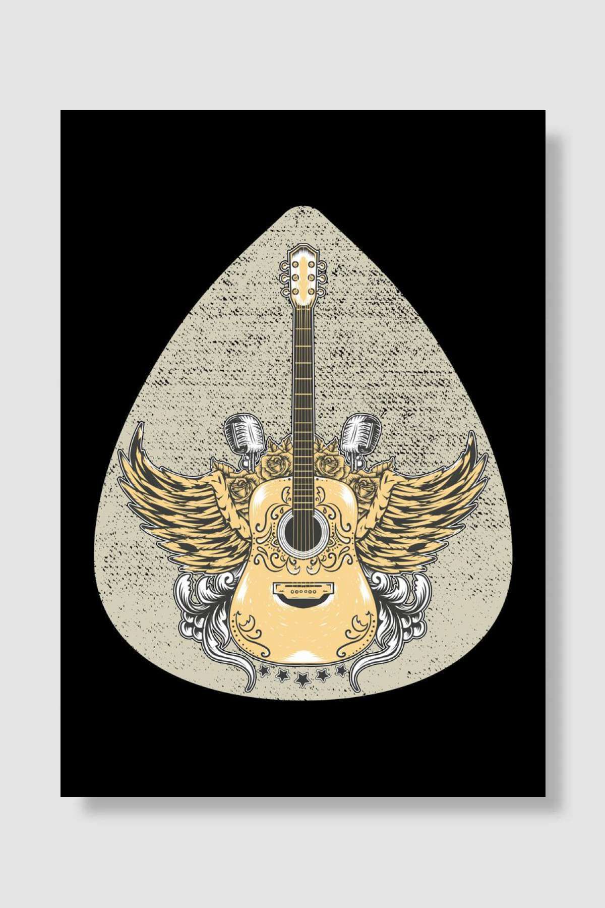 kubdekorGuitar Pick MusicianMüzik Poster Çerç...