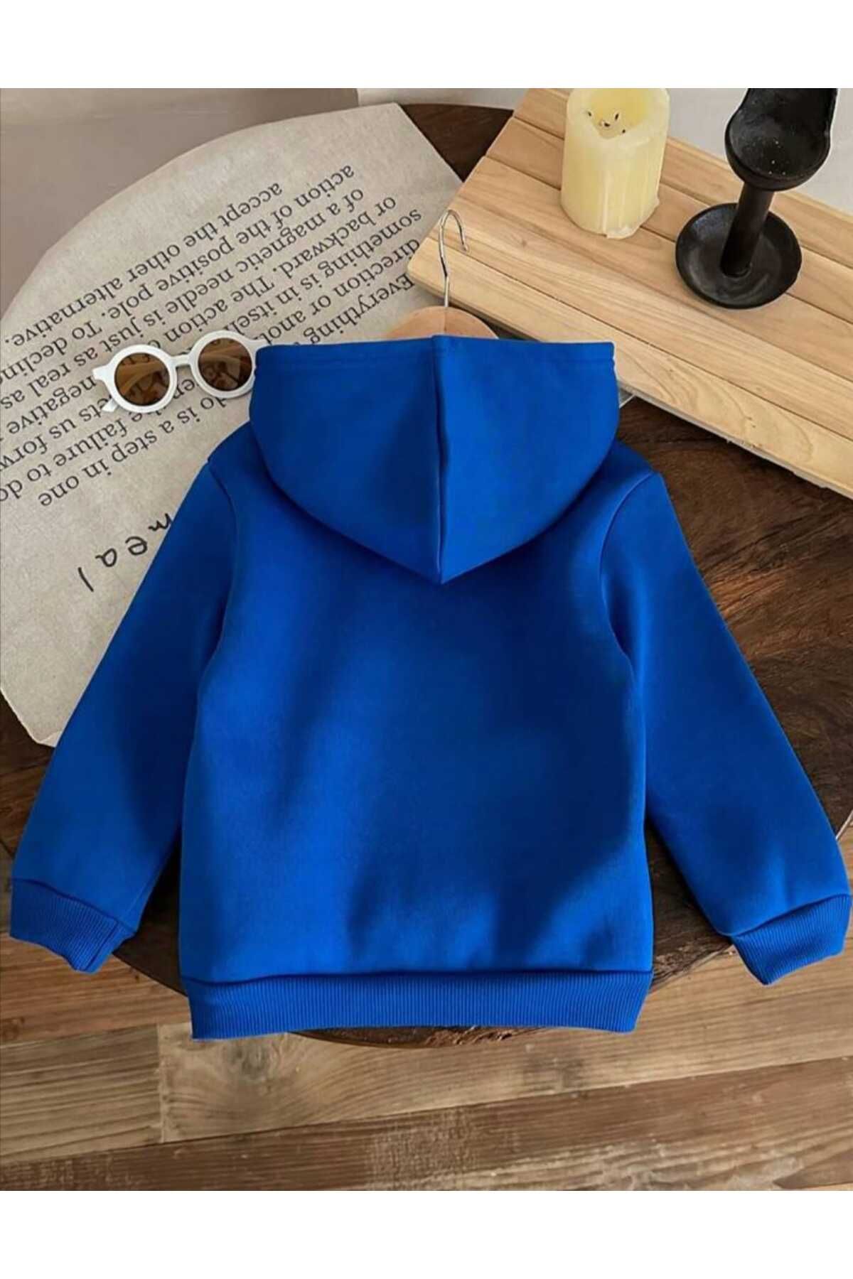 çocuk kapşonlu sweatshirt  baskılı