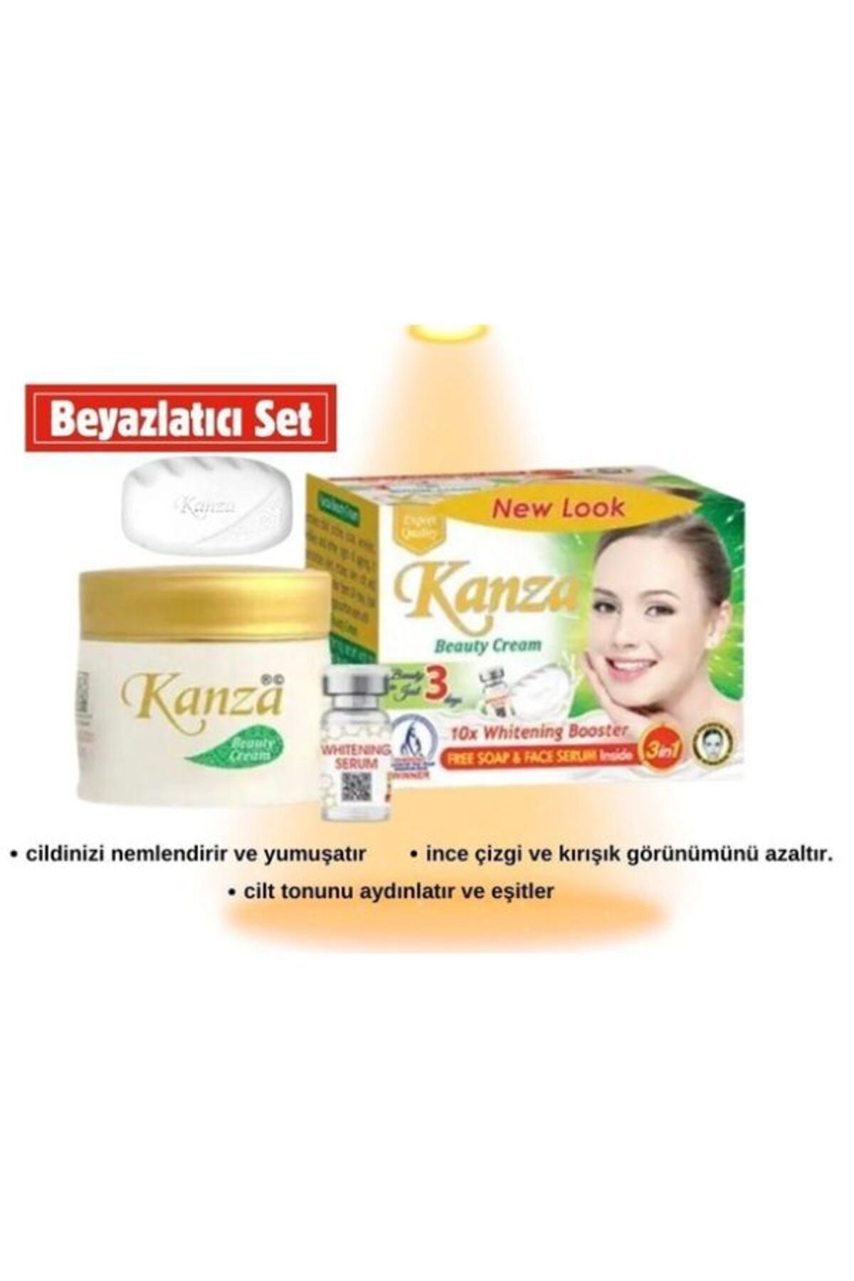 WENOLG Kanza Beyazlatıcı KremSabun Ve Serum S...