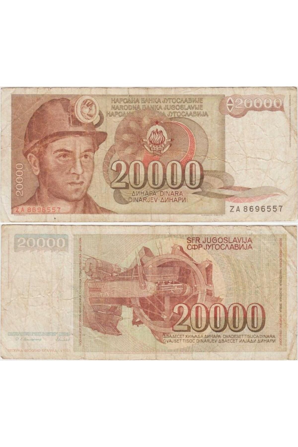 BanknotingYUGOSLAVYA 20.000DİNAR 1 MAYIS 1987...