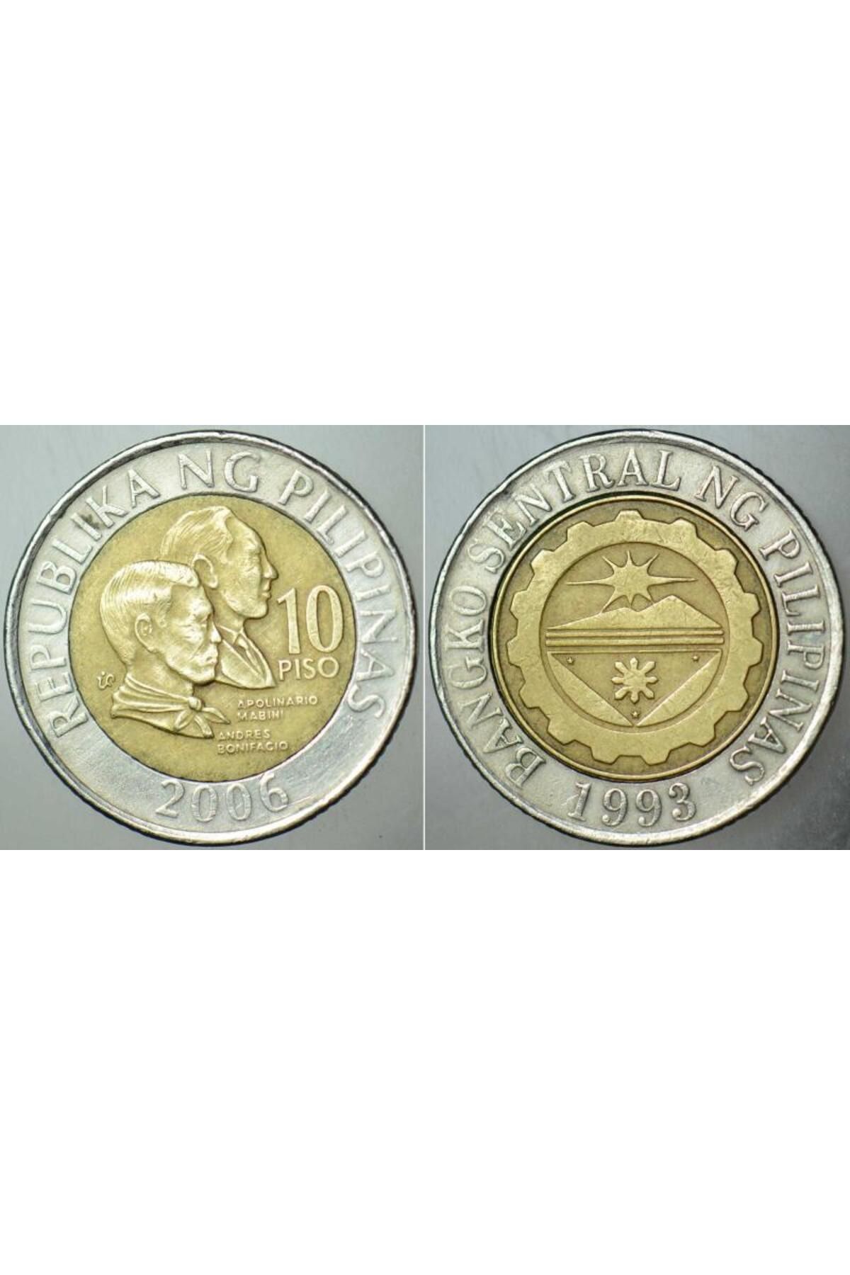 BanknotingFİLİPİNLER 10 PİSO2006. BİMETAL PAR...