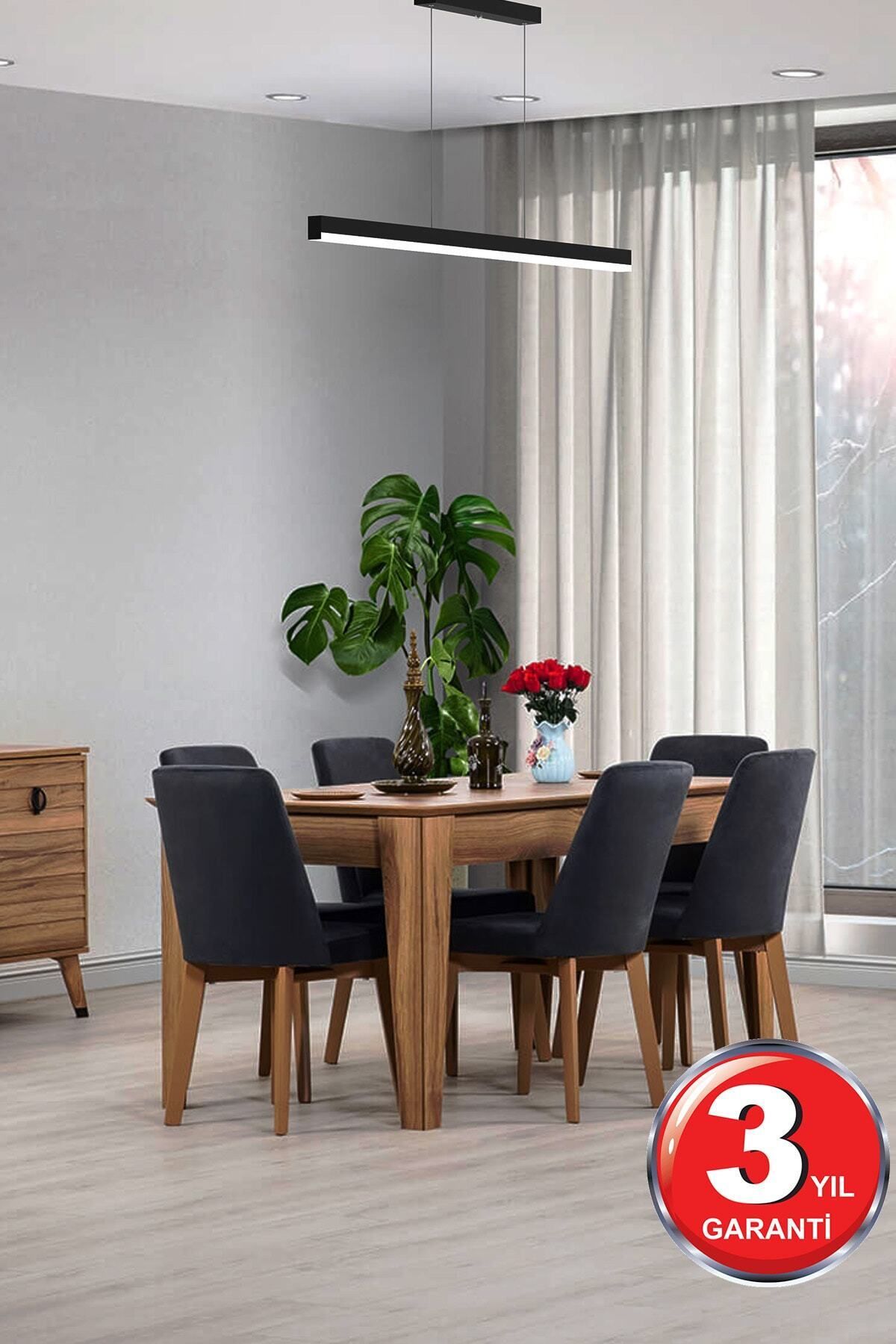 Magro 120cm ( Siyah Kasa, Doğal Beyaz Işık ) Sarkıt Lineer Modern Led Avize, Salon, Mutfak, Masa