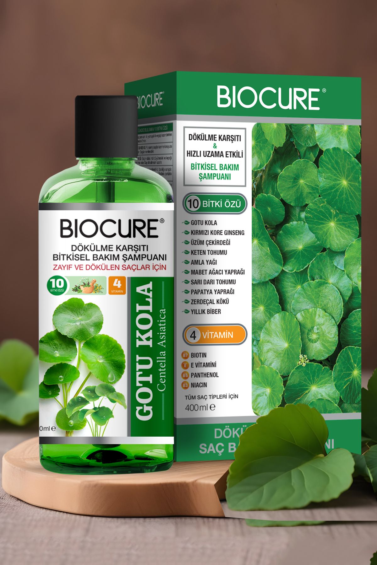 BiocureSaç Dökülme KarşıtıGotu Kola Bitkisel...